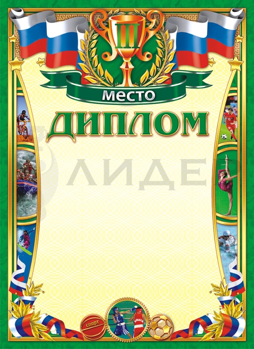 Диплом ОГ-1042 (Спорт 3 место)